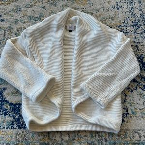 Cabi white shawl cardigan size xs